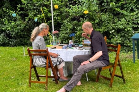 Sommerfest Einzelgespräch mit Mirko